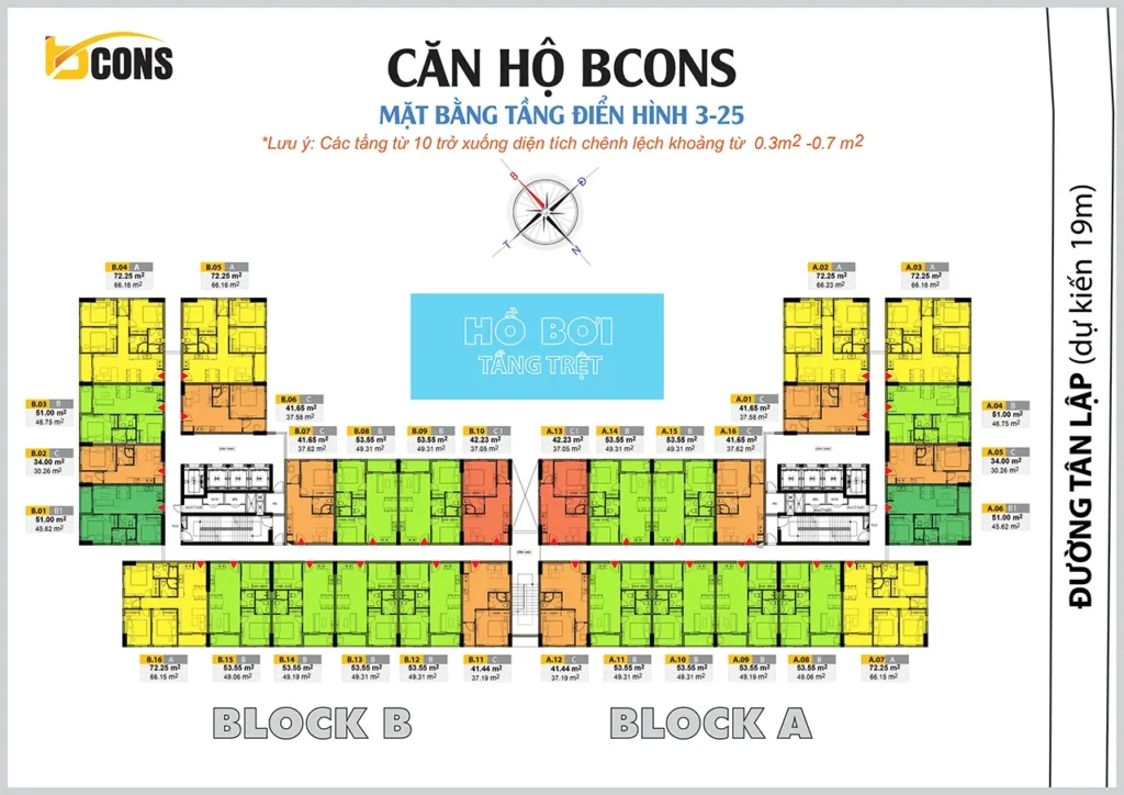 Mat Bang Tang 3 Den 25 Bcons Mien Dong